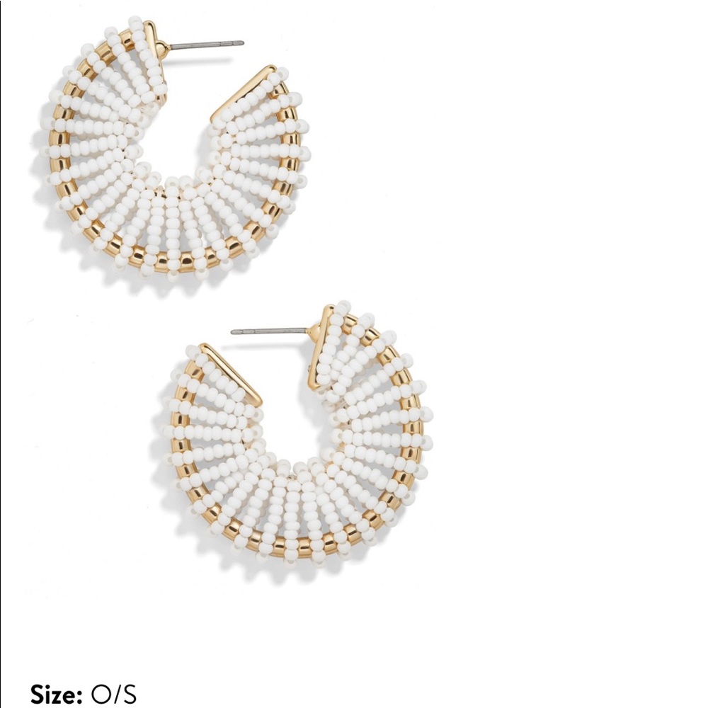 Bauble Bar Giana Beaded hoop earrings